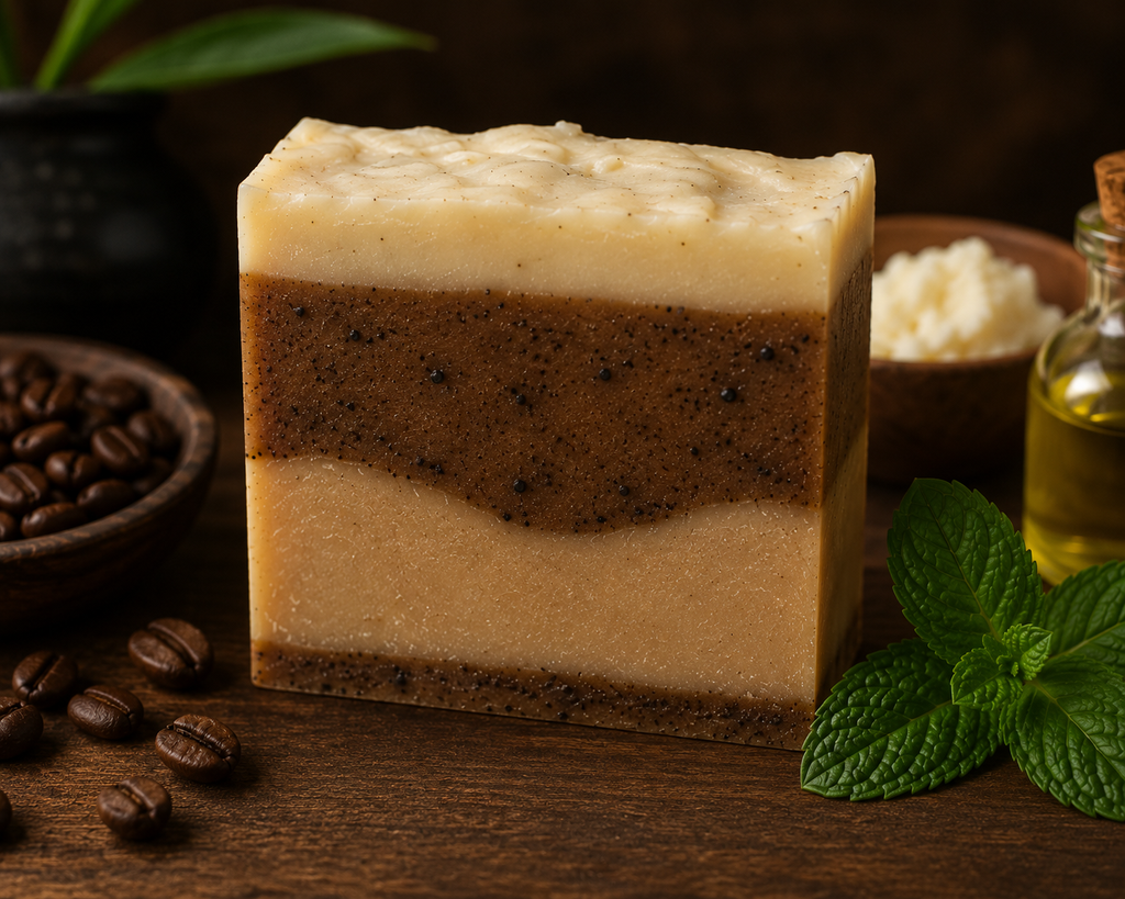 Coffee and Peppermint Soap Bar