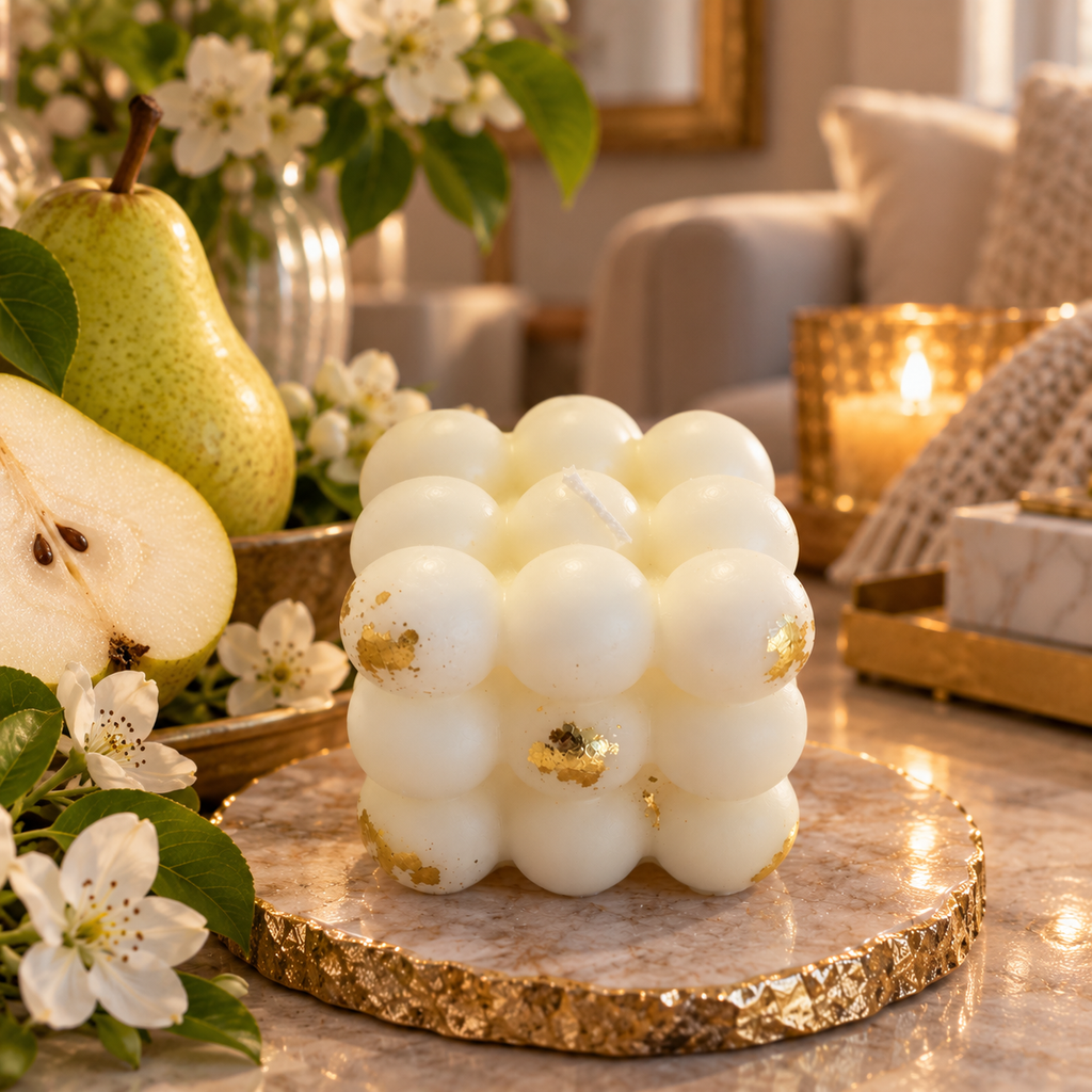 English Pear Bubble Candle
