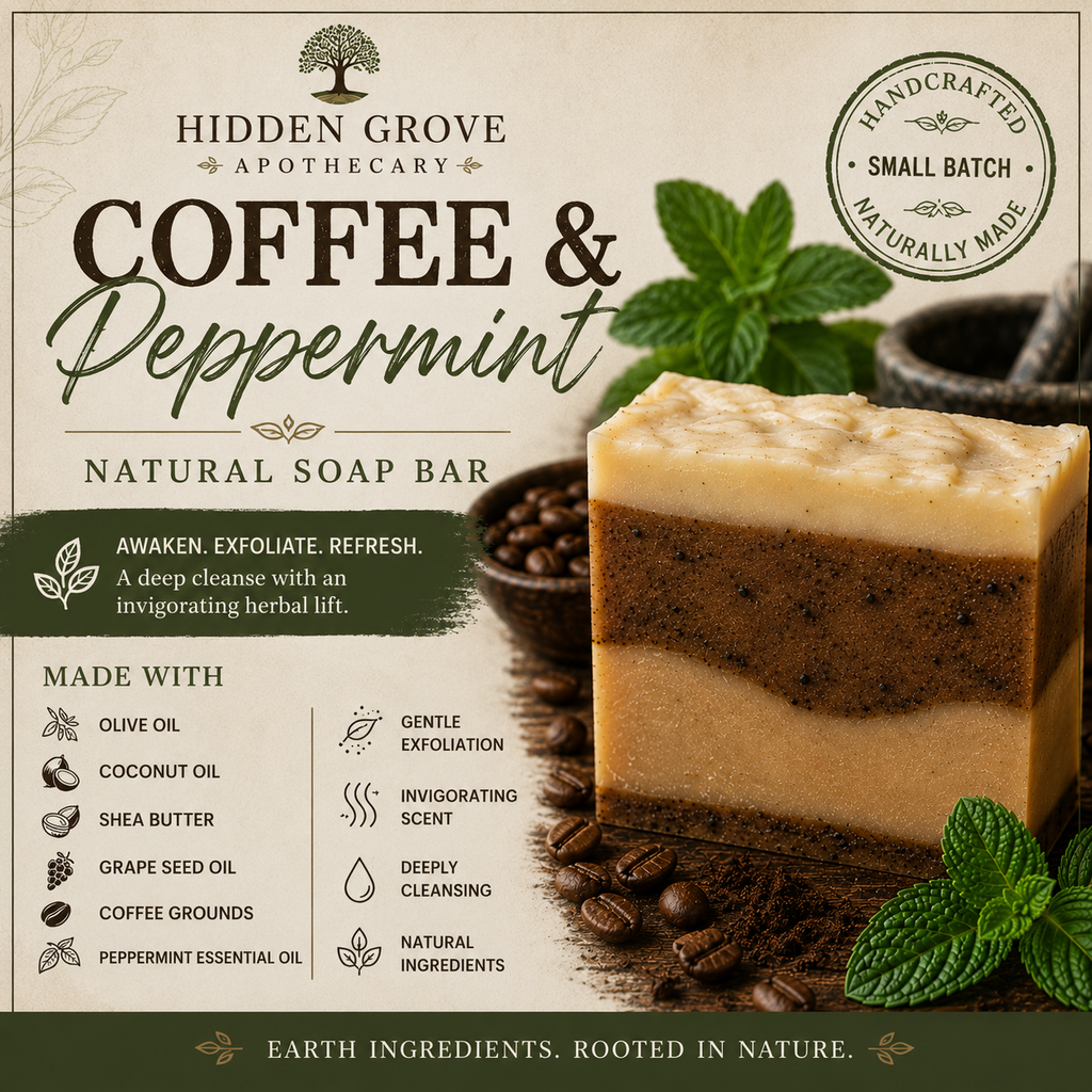 Coffee and Peppermint Soap Bar