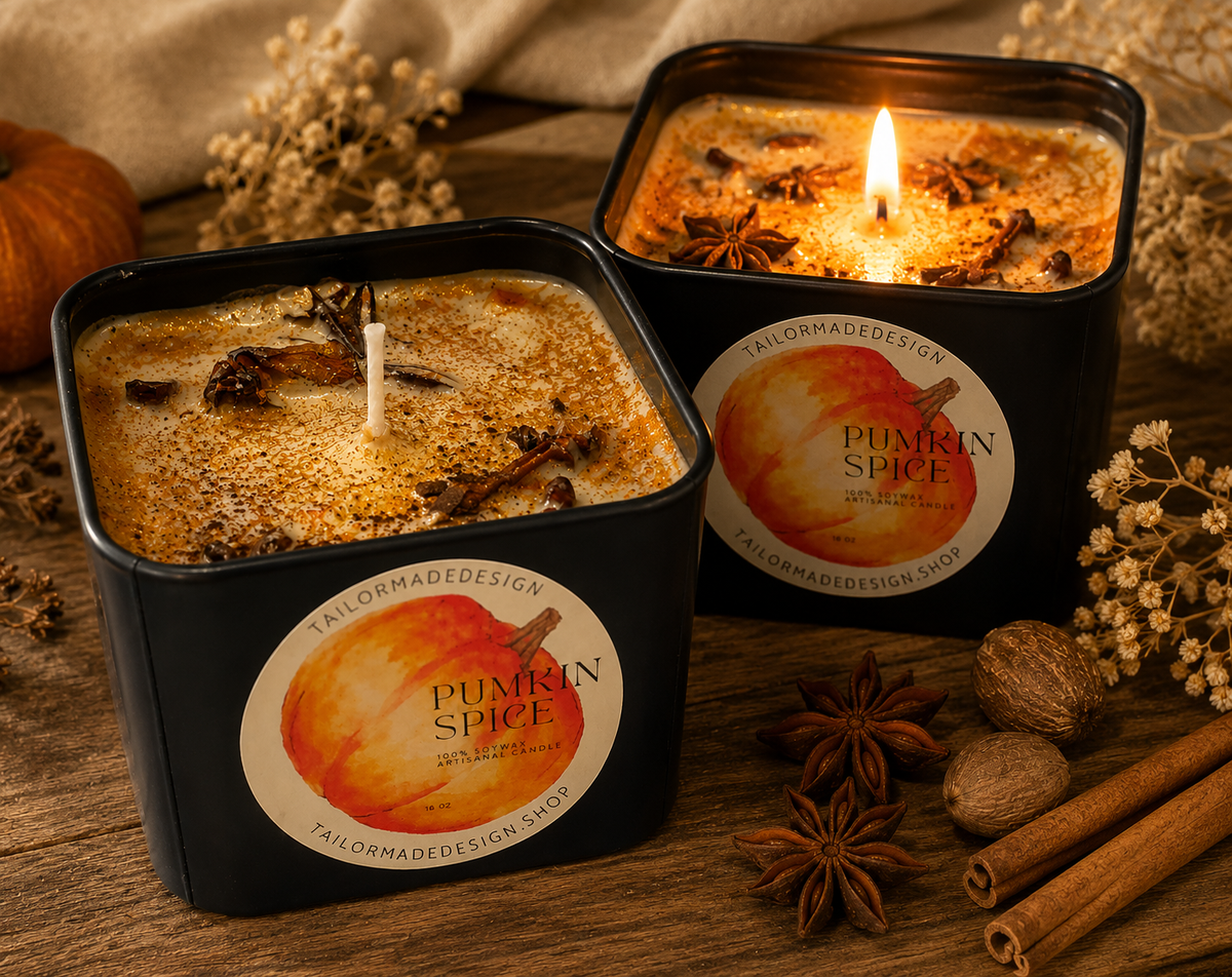 Pumkin Spice and Everything Nice Soy Wax Candle 16oz